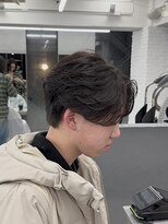 オーバルバイアピッシュ(OVARL by apish)&nbsp;フェザーパーマアクティブショートニュアンスセンターパート