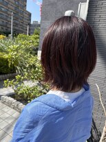 パザパ(pas a pas) cherry red × brown × layer style