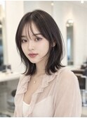 【Labimani】韓国ミディアムレイヤー、くびれレイヤー、ハッシュ