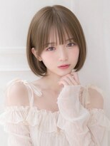 ユーフォリア エヌ 池袋サンシャイン通り店(Euphoria +n)&nbsp;透明感カラーまとまる小顔ボブミルクティーブラウン