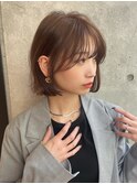 ダークパープル/ナチュラルショート/ミルクブラウン/夏/西宮北口