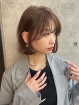 ジアン バイ ミルボン 西宮ガーデンズプラス(GIEN by milbon) ダークパープル/ナチュラルショート/ミルクブラウン/夏/西宮北口