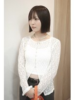 チザン(TIZAN)&nbsp;切りっぱなしボブ×ダークグレージュ