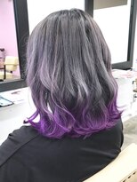ディーカヘアーセンダイ(Di KA HAIR sendai)&nbsp;ロブ/ボブ/グレージュ/裾カラー/バイオレット/鬼滅カラー