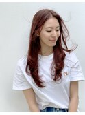 ピンクベージュが可愛い！ラフカワロング！