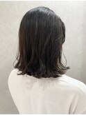 〈お客様スタイル〉切りっぱなしミディ