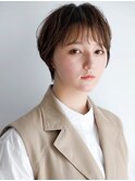 似合わせカット大人かわいい前髪ふんわりショート[銀座/銀座駅]