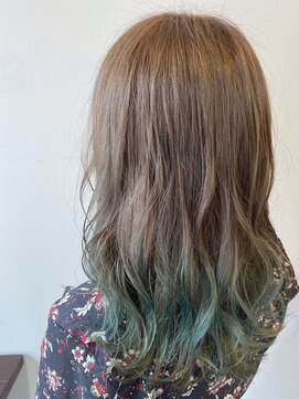 ジェイエルビー(JLB) 【JLB・yuu】ミルクティー×ミントグリーン/グラデ