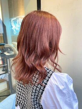 ザ ライト バイ アストレア(The Light by Astraea) 秋のオレンジピンクヘア