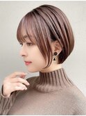 丸みショート/新宿/ペールベージュ