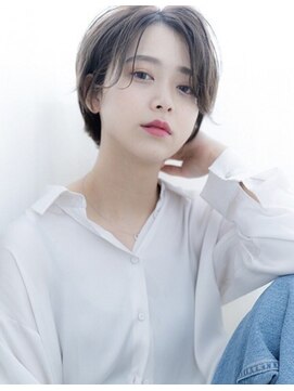 シエル 福山駅前店(CIEL) 【センター分け】センター分けショート/２０代/３０代/４０代