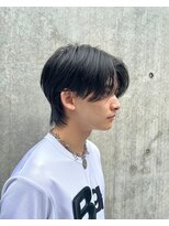 メンズ/センターパート/ニュアンスパーマ
