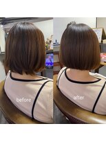 カミケン 方木田店(kamiken.)&nbsp;ハイネックもしっくりきまる大人の美髪ボブ【カミケン方木田店】