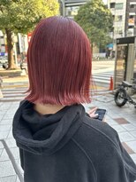 ルイス(L'wis)&nbsp;プツッと外はねボブ　チェリーレッド♪