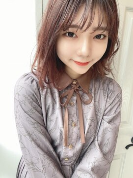 ヘアーズ ベリー 大橋店(hairs BERRY) BERRY/斜めバング/シルキーベージュ/美髪/オーガニック