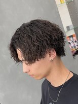 オーバルバイアピッシュ(OVARL by apish) 縦落ちツイスパセンターパートカルマ波巻き