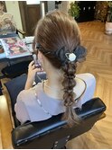 編みおろし_ヘアセット_結婚式