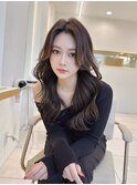 小顔長め前髪　韓国ヘア　ヨシンモリ　似合わせカット