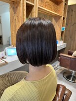 アドラーブル 駅南店(adorable)&nbsp;20代30代ミニボブココアブラウン小顔美肌ストレート丸み