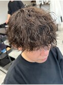 波巻きスパイラルパーマツイストパーマメンズマッシュパーマ
