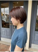 女性らしい丸いショートボブ