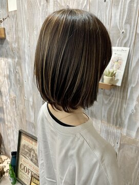 ウッドストック(Wood Stock) ハイライトデザインカラーボブレイヤー