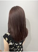 艶髪＿ピンク＿くすみピンク＿ブリーチなし