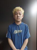 スタニング 渋谷(STUNNING.) 抜きっぱなしスパイキーショート/ケアブリーチ/金髪メンズカット