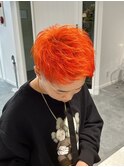 フェードアップバング×ハイトーンオレンジ