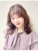 パーマ風ウェーブミディ♪