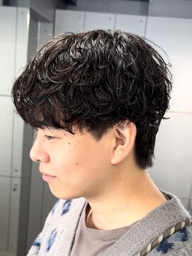 フィフスパーク(fifth PARK) 渋谷メンズパーママッシュウルフカット緩めシャドウパーマ