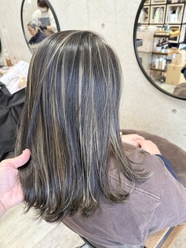 ヘアメイク ゼロ(0) コントラストハイライトグレージュ