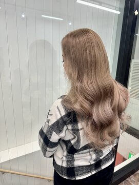 ヘアースマイルクー(HAIR SMILE COEUR) 【COEUR/HAYATO】外国人風ミルクティ　巻き髪