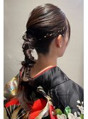 成人式前撮りパーティーヘアセット（ウェディングにもOK）