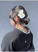 シニヨン/ヘアアレンジ/タイトヘア