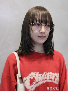 シアン(SYAN) オリーブグレージュ/オリーブベージュ/レイヤーカット