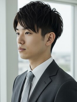 フイ 新宿3丁目(Hui)の写真/第一印象/清潔感UP！ON/OFF決まる最高のスタイルは《Hui 》で!【Men's/メンズ/メンズカット/メンズパーマ】