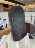 ワンレンストレート