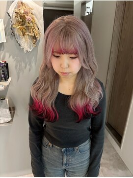 ポノ(po_no) シルバー/裾カラー/赤/黒/デザイン