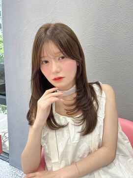 ボタン シブヤ(VOTAN SHIBUYA) レイヤーカット/ベージュカラー/前髪/顔周り/透明感カラー/渋谷