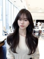 韓国スタイル/チュラルくびれへア_くびれ巻き_レイヤーカット
