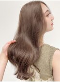 ブリーチなしダブルカラーシルキーベージュニュアンスカラー