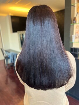 ローレン(LOREM) 暗めカラーツヤ髪ロング×ナチュラルピンク9.11