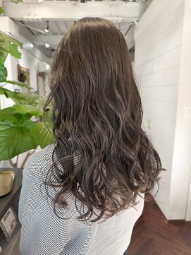 ラレイ ハラジュク(Lalei harajuku) 【白石】ブリーチなしオリーブグレージュ赤み消しカラー透明感