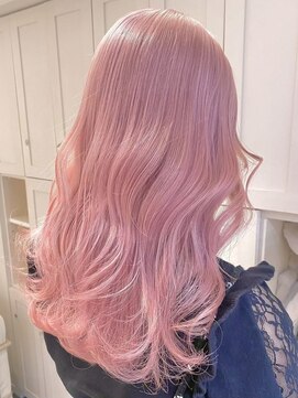 ベレーザ 渋谷神南(Beleza) 16784ブリーチ＆ダブルカラーホワイトピンク韓国ワンホンヘア