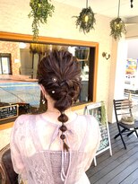 ヘアーメイク アフィーノ(hair make affino)&nbsp;編みおろし×玉ねぎ