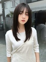 オムニス 表参道(Omnis)&nbsp;美髪韓国ヘアレイヤーカットミディアムハッシュカット暗髪カラー