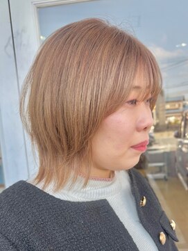 ヘアドレス ルチュラ(Hair dress LucuLa) 【ルチュラ折戸】ミルクティベージュ(ブリーチ一回)