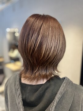 プエンテ(PUENTE) 春ピンクカラーウルフカット