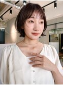 レイヤーボブ/顔周りレイヤー/似合わせカット/小顔ヘア